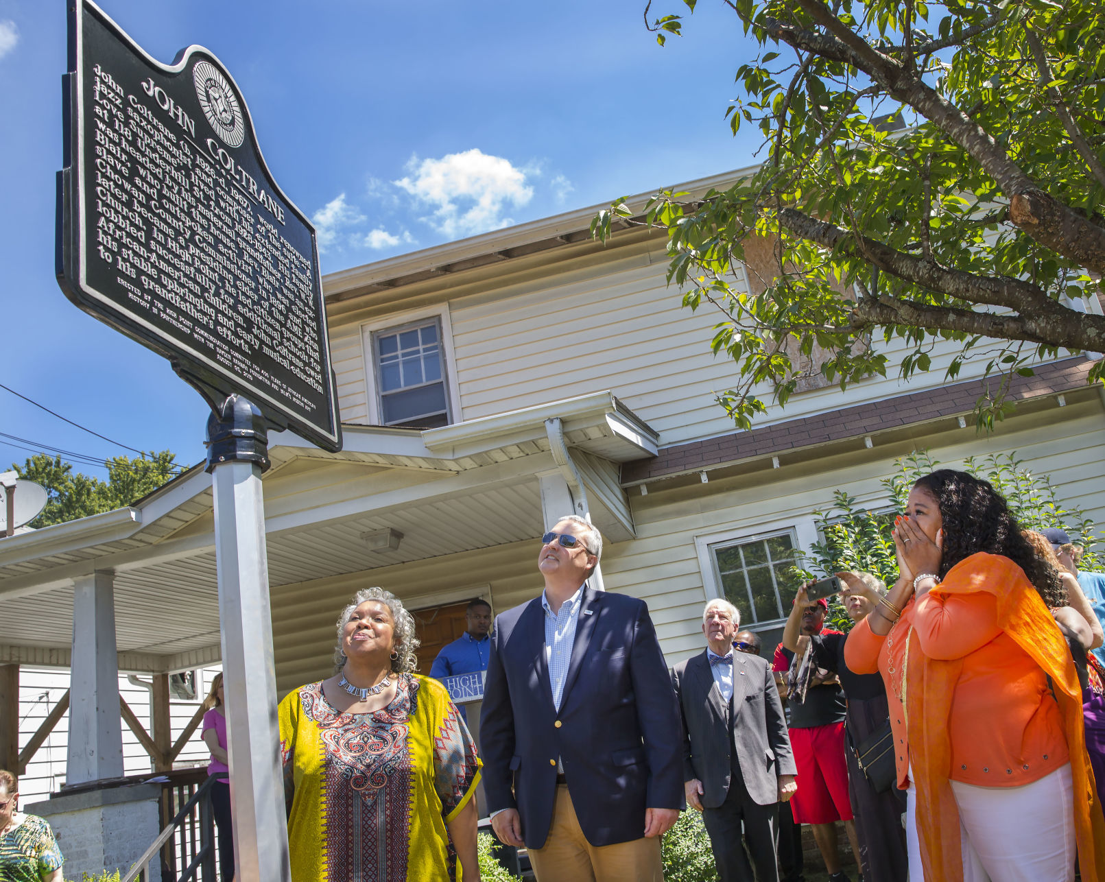 John Coltrane marker dedication in High Point